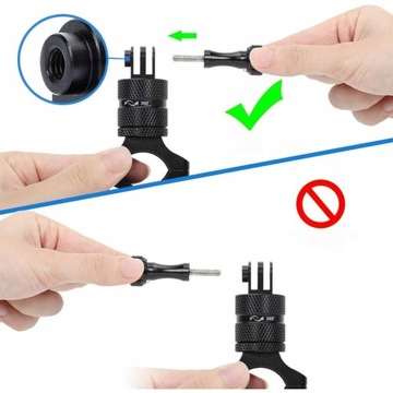 КРЕПЛЕНИЕ НА ВЕЛОСИПЕДНЫЙ РУЛЬ МОТОРА 360° ДЛЯ КАМЕРЫ DJI GOPRO АЛЮМИНИЙ