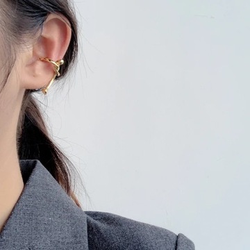 MLKENLY, 1 шт., уникальный дизайн, настоящий зажим для ушей с узлом, INS Wi