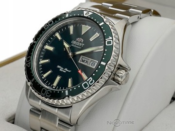 ORIENT KAMASU GREEN RA-AA0004E19B WR200 SZAFIR