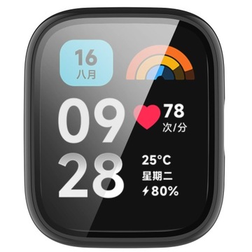 ЗАЩИТНЫЙ ЧЕХОЛ + ЗАКАЛЕННОЕ СТЕКЛО 2В1 ДЛЯ XIAOMI REDMI WATCH 3 ACTIVE