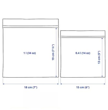Мега набор полиэтиленовых пакетов IKEA ISTAD 110 шт.