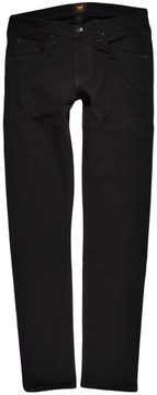 LEE spodnie SKINNY regular BLACK jeans LUKE _ W33 L32