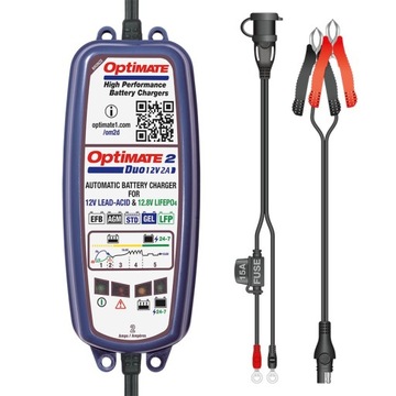 Ładowarka OPTIMATE 2 DUO 12V 2A motocyklowa HONDA SUZUKI YAMAHA KAWASAKI