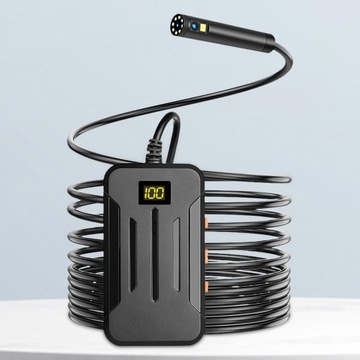 Камера для осмотра канализации с двумя объективами. Регулируемый световой кабель.