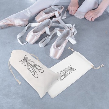 СУМКА ДЛЯ ХРАНЕНИЯ БАЛЕТНОЙ ОБУВИ ХЛОПОК DANCE, 3 ШТ. (ЛИНИЯ