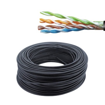 Гелевый телекоммуникационный кабель для наружной установки BiTLAN U/UTP кат.5e 4х2х0,5 1 Мб