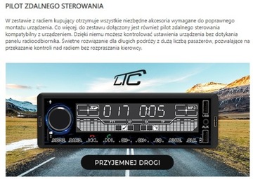 АВТОМОБИЛЬНОЕ РАДИО BLUETOOTH RDS SD USB AUX ПУЛЬТ ДУ