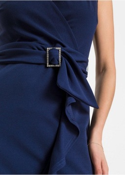 BONPRIX ТЕМНО-СИНОЕ ПЛАТЬЕ- КОНВЕРТ 44