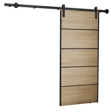 Drzwi przesuwne naścienne AURA PLUS 60 loft
