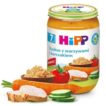 Hipp BIO Kuskus z warzywami i kurczakiem