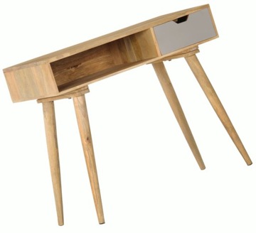 DREWNIANA KONSOLA Z SZUFLADĄ I WNĘKĄ FUNKCJONALNA