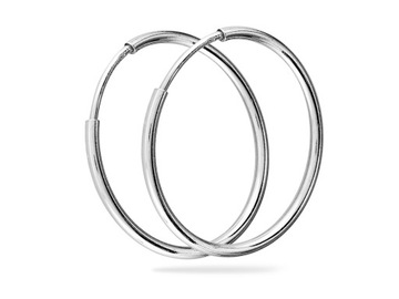 Kolczyki koła srebrne pr 925 kółka 19 mm 1 para