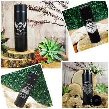 ПЕРСОНАЛИЗИРОВАННАЯ ТЕРМОКРУЖКА СВЕТОДИОДНЫЙ ДИСПЛЕЙ ТЕМПЕРАТУРЫ С ГРАВИРОВКОЙ