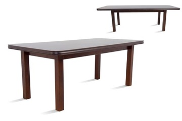 Solidny stół 100x200 rozkładany do 300cm orzech