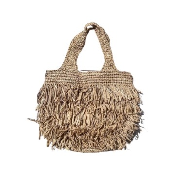 MODNA Torebka BOHO Plażowa PLECIONA z Rafii Naturalna z wyspy BALI