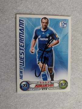 Karta topps match attax autograf Bundesliga Schalke Heiko Westermann