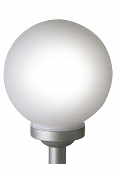 Solar LAMPA Solarna Mleczna BIAŁA KULA 15cm 4 LED