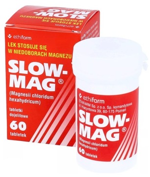 SLOW-MAG magnez niedobór magnezu lek 60 tabletek
