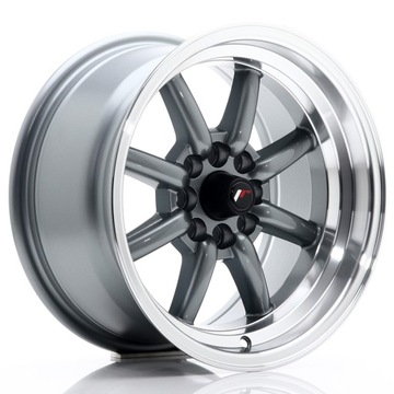 Japan Racing JR19 15x8 ET0 4x100 4x108 Gun Metal kpl 4 sztuki + ceramika