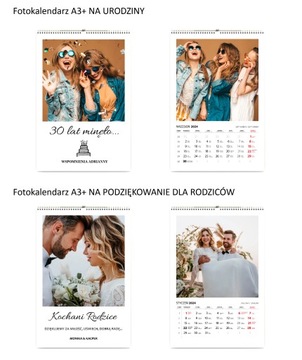 1 фотокалендарь А3+ в подарок ко Дню бабушек и дедушек.