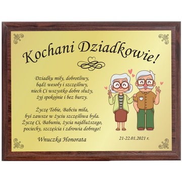 Grawer PREZENT na dzień Babci i Dziadka dekoracja