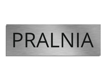Tabliczka PRALNIA na drzwi samoprzylepna 8x24cm