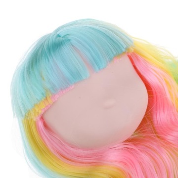 Фэнтезийный 1/6 BJD разноцветный шиньон, скульптура головы