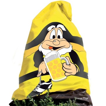 Kaptur z włókniny FAN żółty/czarny W:150 x S:110 cm na drzewko ⌀70cm