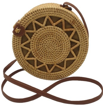 Torebka Boho rattanowa wyplatana ręcznie