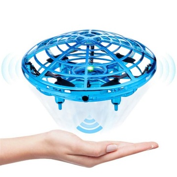 UFO mini dron latający sterowany ręką Gest i zdalne sterowanie premium