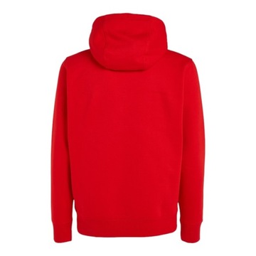 TOMMY HILFIGER BLUZA MĘSKA Z KAPTUREM TJM REGULAR FLEECE CZERWONA r.M