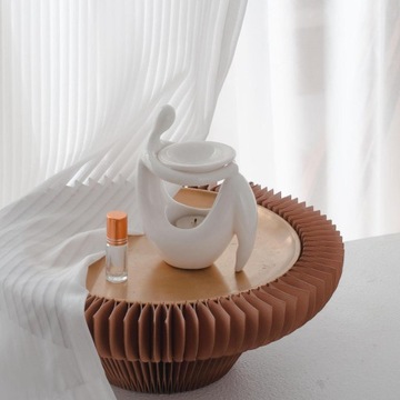 Ceramiczny palnik na olejki eteryczne Uchwyt na zapach Elegancki, ręcznie robiony podgrzewacz do