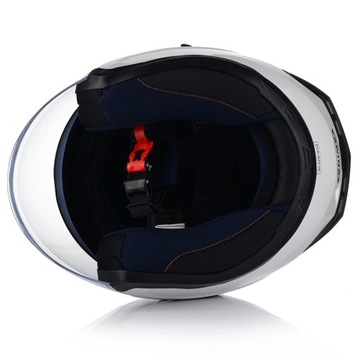 МОТОЦИКЛОВЫЙ ОТКРЫТЫЙ ШЛЕМ, БЕЛЫЙ ГЛЯНЦЕВЫЙ, СКУТЕР ЧОППЕР + БЛЕНДА + ИНТЕРКОМ