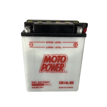 Mocny akumulator 12V 14Ah YB14L-B2 MOTOPOWER