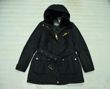 BARBOUR INTERNATIONAL CHARADE WAX Kurtka Parka Damska Ocieplana 40