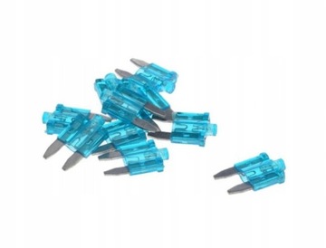 BEZPIECZNIK PŁYTKOWY MINI 15A Z DIODĄ LED 10SZT
