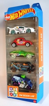 Hot Wheels HW DESIGN LAB 5-Pak Zestaw Set Of 5 Cars