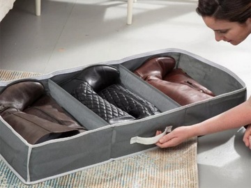 КОНТЕЙНЕР ДЛЯ ГАРДЕРОГА-ОРГАНИЗАТОРА ПОД КРОВАТЬЮ НА МОЛНИИ, БОЛЬШОЙ ДЛЯ ОБУВИ.