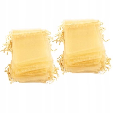 100 szt. Woreczki z organzy 10x15cm przezroczyste