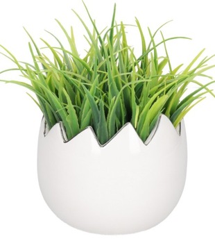 ЦВЕТОЧНЫЙ ГОРШОК ИЗ КЕРАМИЧЕСКОЙ ЯИЧНОЙ СКОРПУШКИ