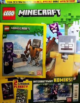 LEGO MINECRAFT 2 / 2024 + TUŁACZ, RYCERZ PLUS WYRZUTNIA