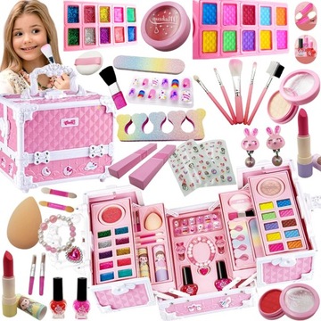 Коробочка косметики Набор для росписи макияжа и ногтей для детей.