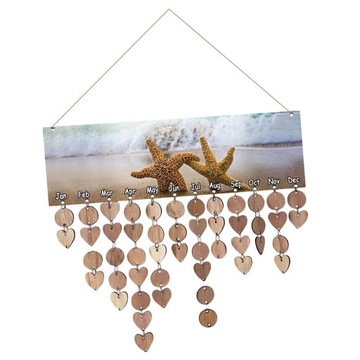Vintage Decor Reminder Calendar Wood Planner Sign