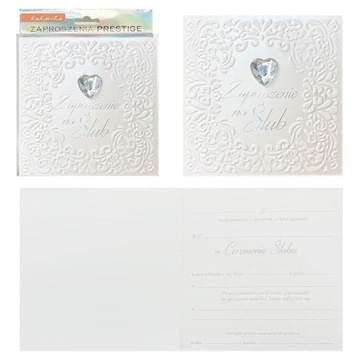 ZAPROSZENIE ŚLUB 5SZT