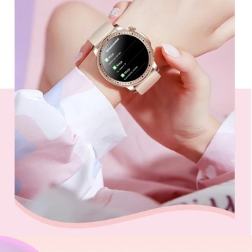 SMARTWATCH DAMSKI ZEGAREK MENU PL SPORT PULS ROZMOWY SMART WATCH + 2 PASKI