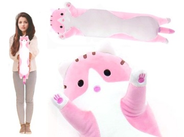 DŁUGI KOTEK KOT MASKOTKA PODUSZKA PLUSZAK 50 CM XL