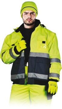 Kurtka ostrzegawcza PILOT 3w1 ocieplana VIBER r.XL