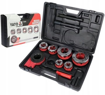 РУЧНОЙ НАРЕЗНОРЕЗЬБОВЫЙ РЕЗЬБОВЫЙ РЕЗЬБОВЫЙ СТАНОК YATO ДЛЯ СТАЛЬНЫХ ТРУБ С 6 СМЕННЫМИ РЕЗЬБОВЫМИ ГОЛОВКАМИ YT-29003