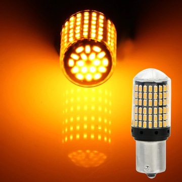 PY21W LED 144 SMD 4014 BAU15S CANBUS ОРАНЖЕВЫЙ