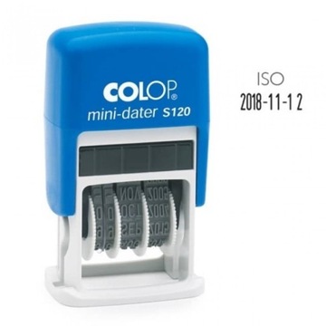 Datownik Colop mini S120, wersja cyfrowa ISO